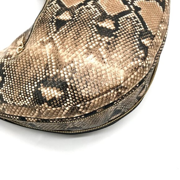 I.N.C. International Concepts Camel Snake Embossed Crossbody Bag - Picture 9 of 10